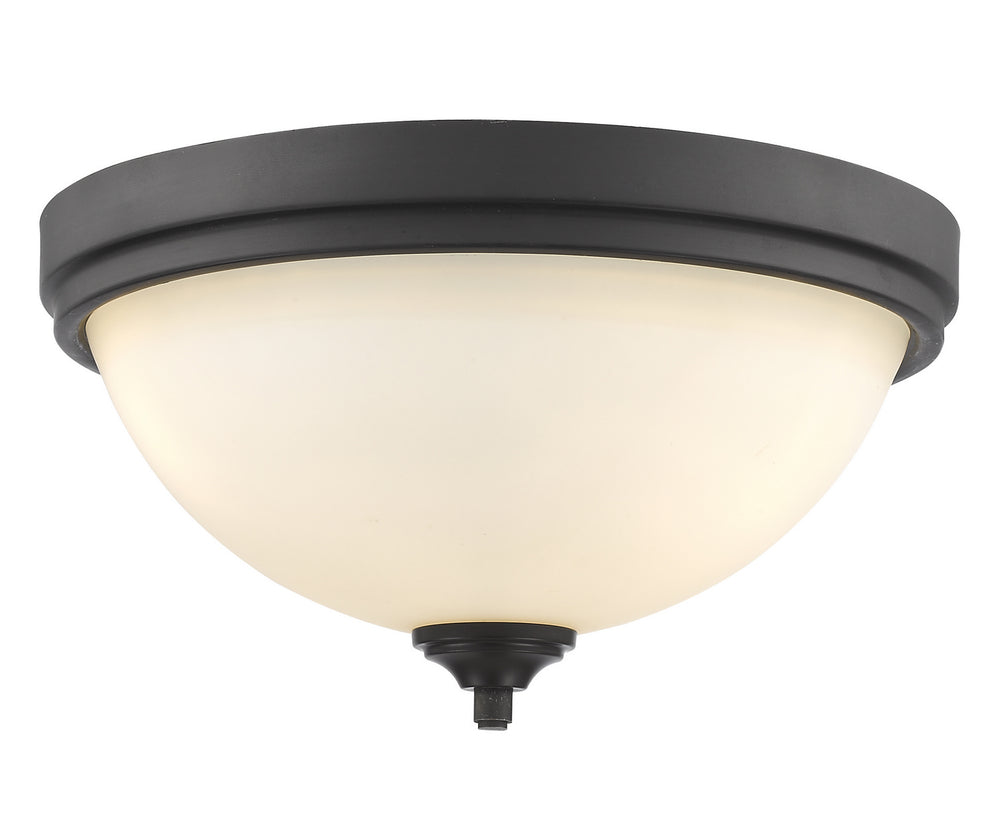Z-Lite Canada - Three Light Flush Mount - Bordeaux - Bronze- Union Lighting Luminaires Decor