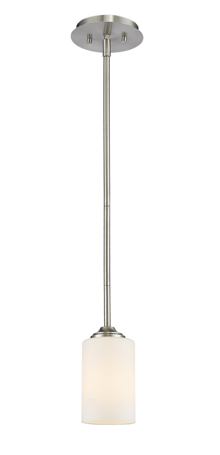 Z-Lite Canada - One Light Pendant - Bordeaux - Brushed Nickel- Union Lighting Luminaires Decor