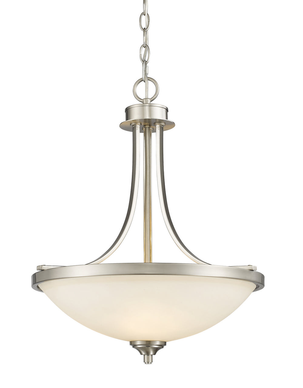 Z-Lite Canada - Three Light Pendant - Bordeaux - Brushed Nickel- Union Lighting Luminaires Decor