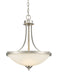 Z-Lite Canada - Three Light Pendant - Bordeaux - Brushed Nickel- Union Lighting Luminaires Decor