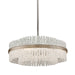 Corbett Lighting Canada - Eight Light Chandelier - Chime - Silver Leaf- Union Lighting Luminaires Decor