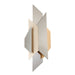 Corbett Lighting Canada - Two Light Wall Sconce - Modernist - Pol Ss W Silver/Gold Leaf- Union Lighting Luminaires Decor