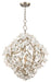 Corbett Lighting - Six Light Chandelier - Lily - Enchanted Silver Leaf- Union Lighting Luminaires Decor