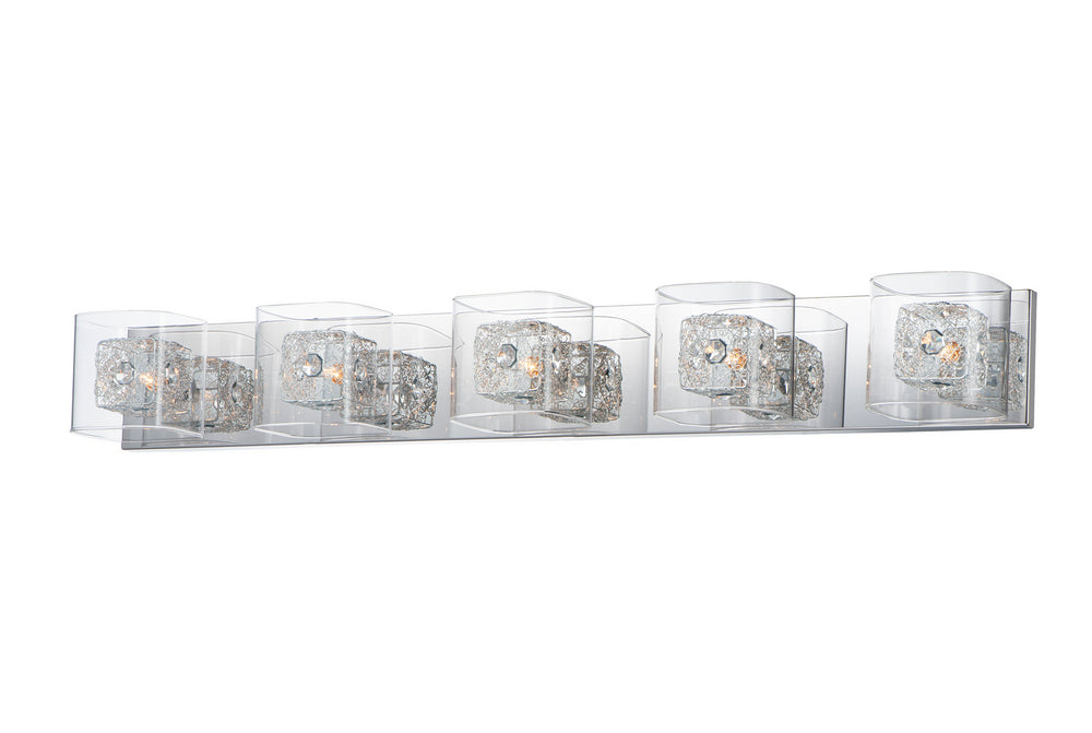 ET2 - Five Light Bath Vanity - Gem - Polished Chrome- Union Lighting Luminaires Decor