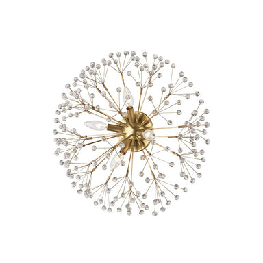 Hudson Valley Canada - Four Light Semi Flush Mount - Dunkirk - Aged Brass- Union Lighting Luminaires Decor