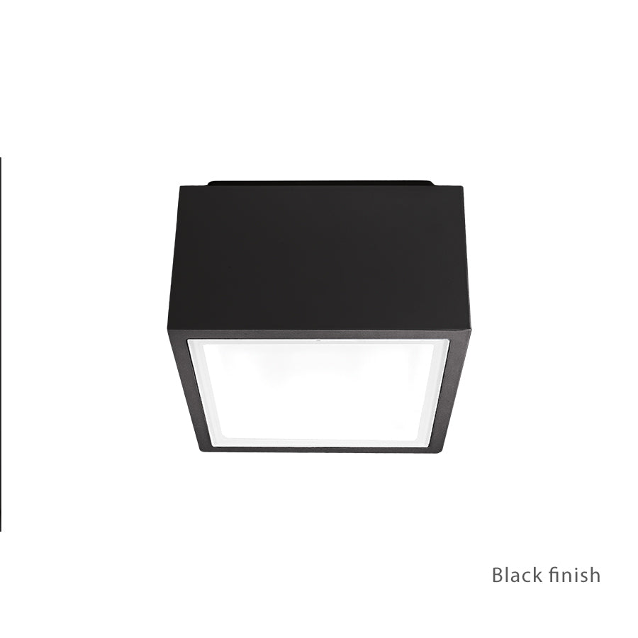 Modern Forms Canada - LED Outdoor Flush Mount - Bloc - Black- Union Lighting Luminaires Decor