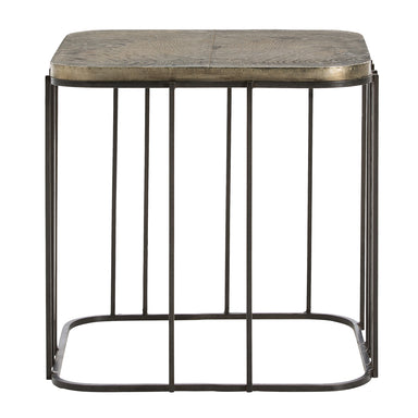 Arteriors - Side Table - Octavia - Antique Silver/Natural Iron- Union Lighting Luminaires Decor