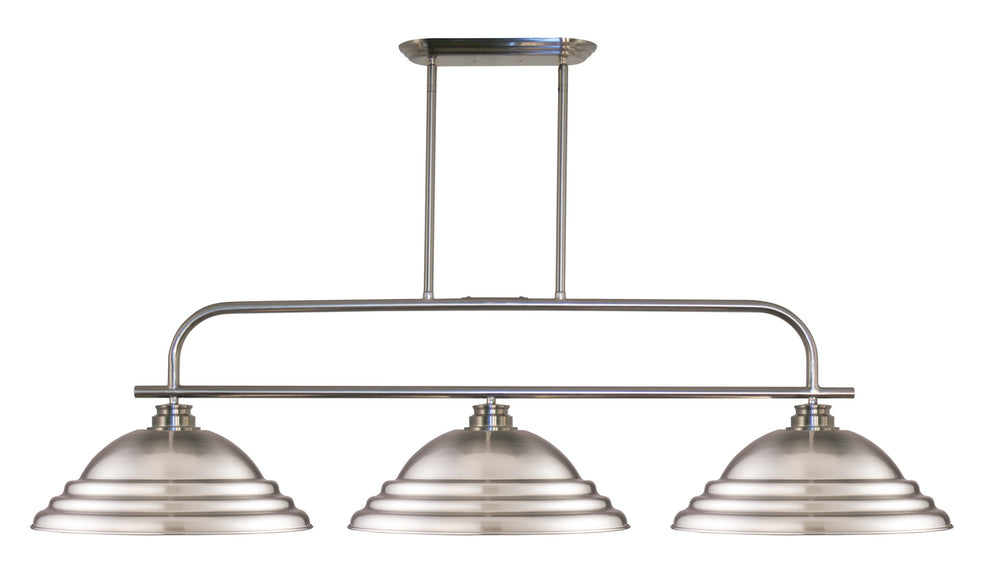 Z-Lite Canada - Three Light Billiard - Annora - Brushed Nickel- Union Lighting Luminaires Decor