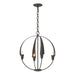 Hubbardton Forge - Four Light Chandelier - Cirque - Dark Smoke- Union Lighting Luminaires Decor