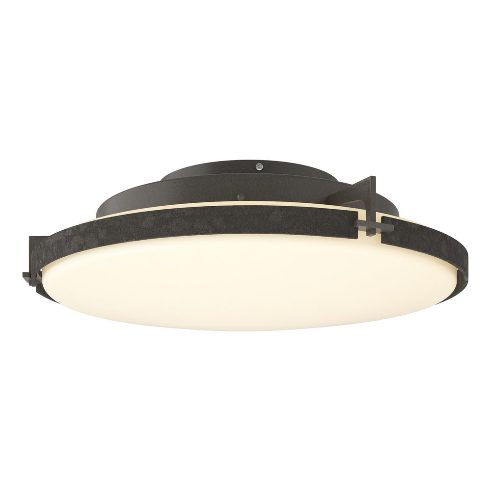 Hubbardton Forge - LED Semi-Flush Mount - Metra - Dark Smoke- Union Lighting Luminaires Decor