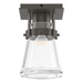 Hubbardton Forge - One Light Semi-Flush Mount - Erlenmeyer - Dark Smoke- Union Lighting Luminaires Decor