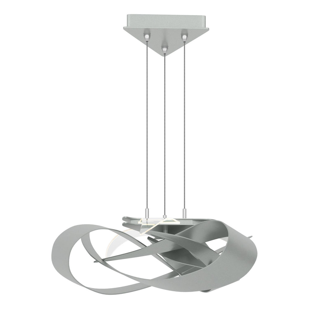 Hubbardton Forge - LED Pendant - Flux - Vintage Platinum- Union Lighting Luminaires Decor