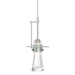 Hubbardton Forge - One Light Mini Pendant - Erlenmeyer - Vintage Platinum- Union Lighting Luminaires Decor