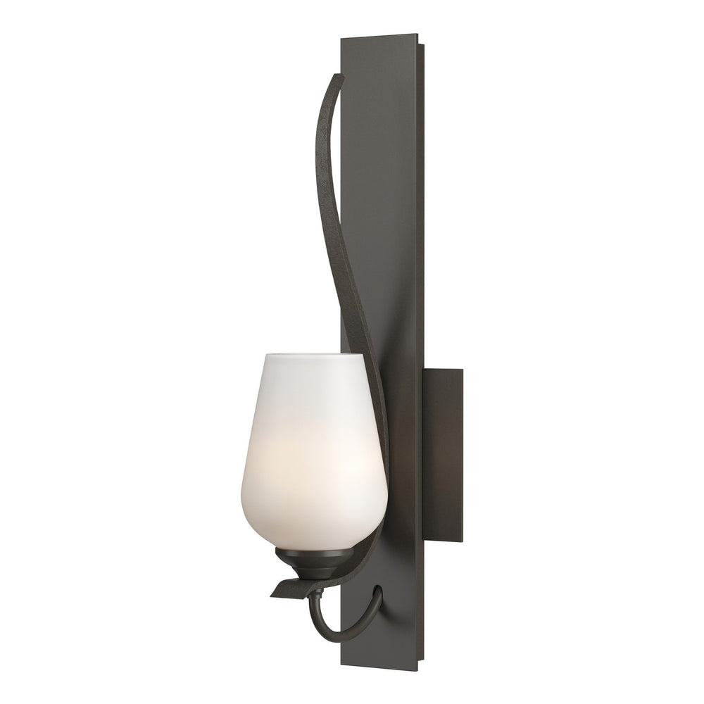 Hubbardton Forge - One Light Wall Sconce - Flora - Dark Smoke- Union Lighting Luminaires Decor