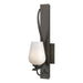 Hubbardton Forge - One Light Wall Sconce - Flora - Dark Smoke- Union Lighting Luminaires Decor