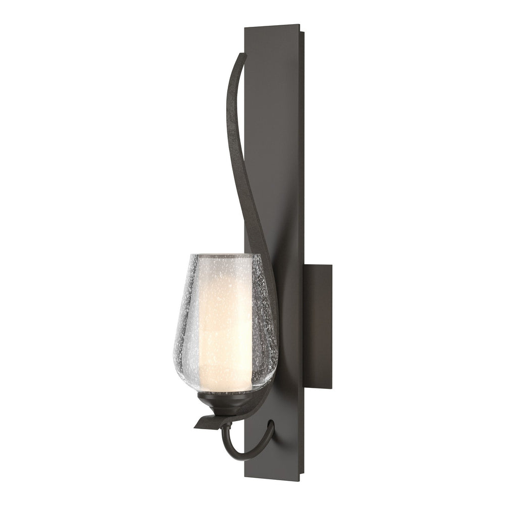 Hubbardton Forge - One Light Wall Sconce - Flora - Dark Smoke- Union Lighting Luminaires Decor