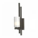 Hubbardton Forge - One Light Wall Sconce - Ondrian - Dark Smoke- Union Lighting Luminaires Decor