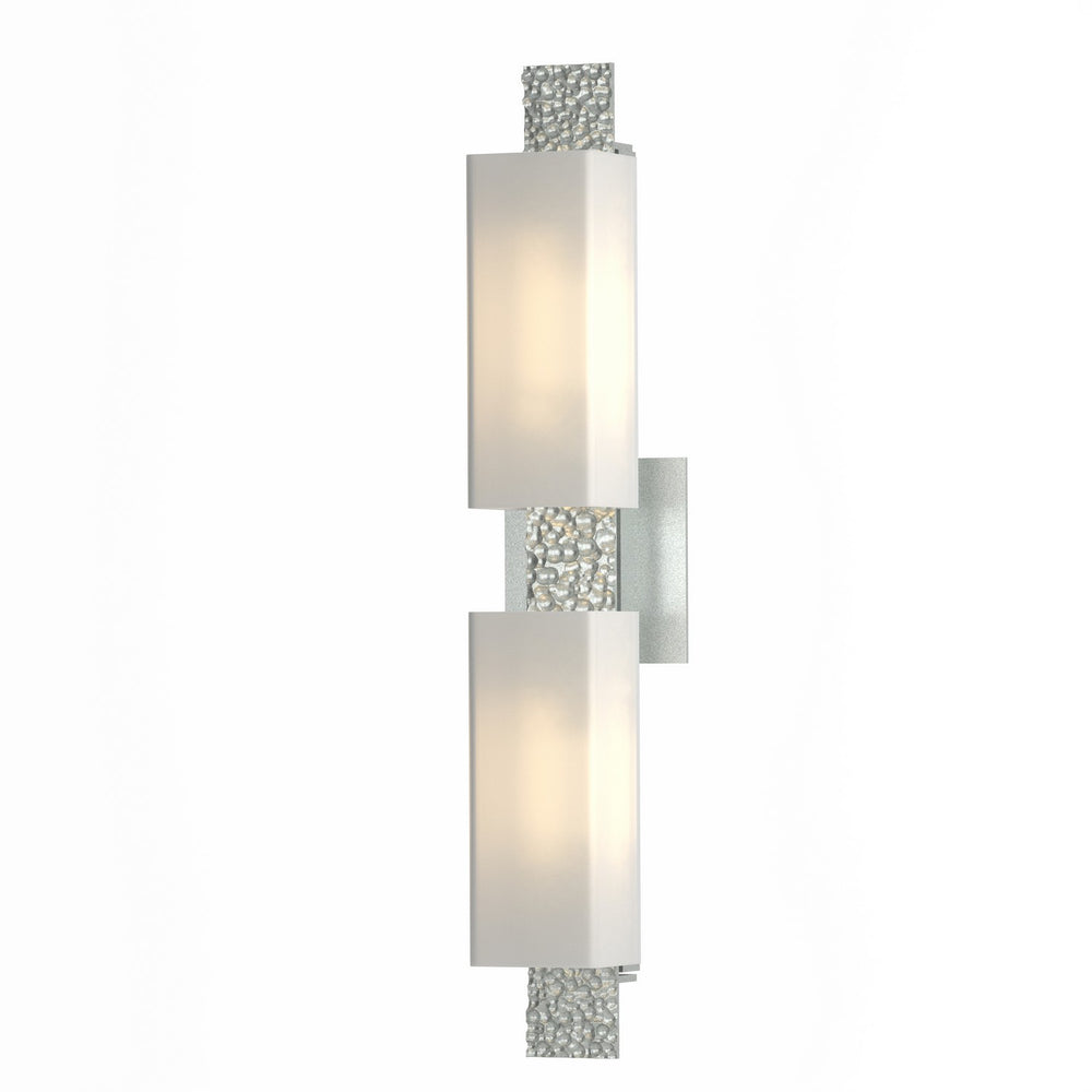 Hubbardton Forge - Two Light Wall Sconce - Oceanus - Vintage Platinum- Union Lighting Luminaires Decor