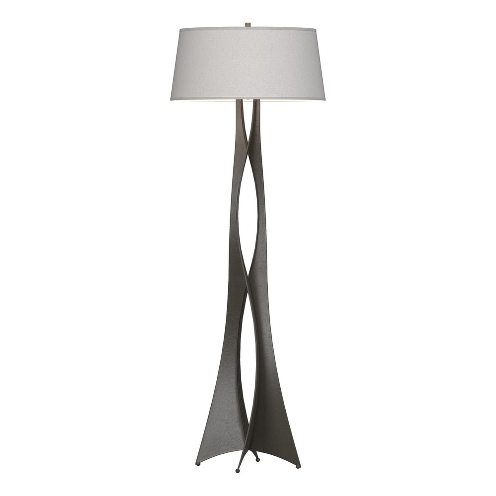 Hubbardton Forge - One Light Floor Lamp - Moreau - Dark Smoke- Union Lighting Luminaires Decor