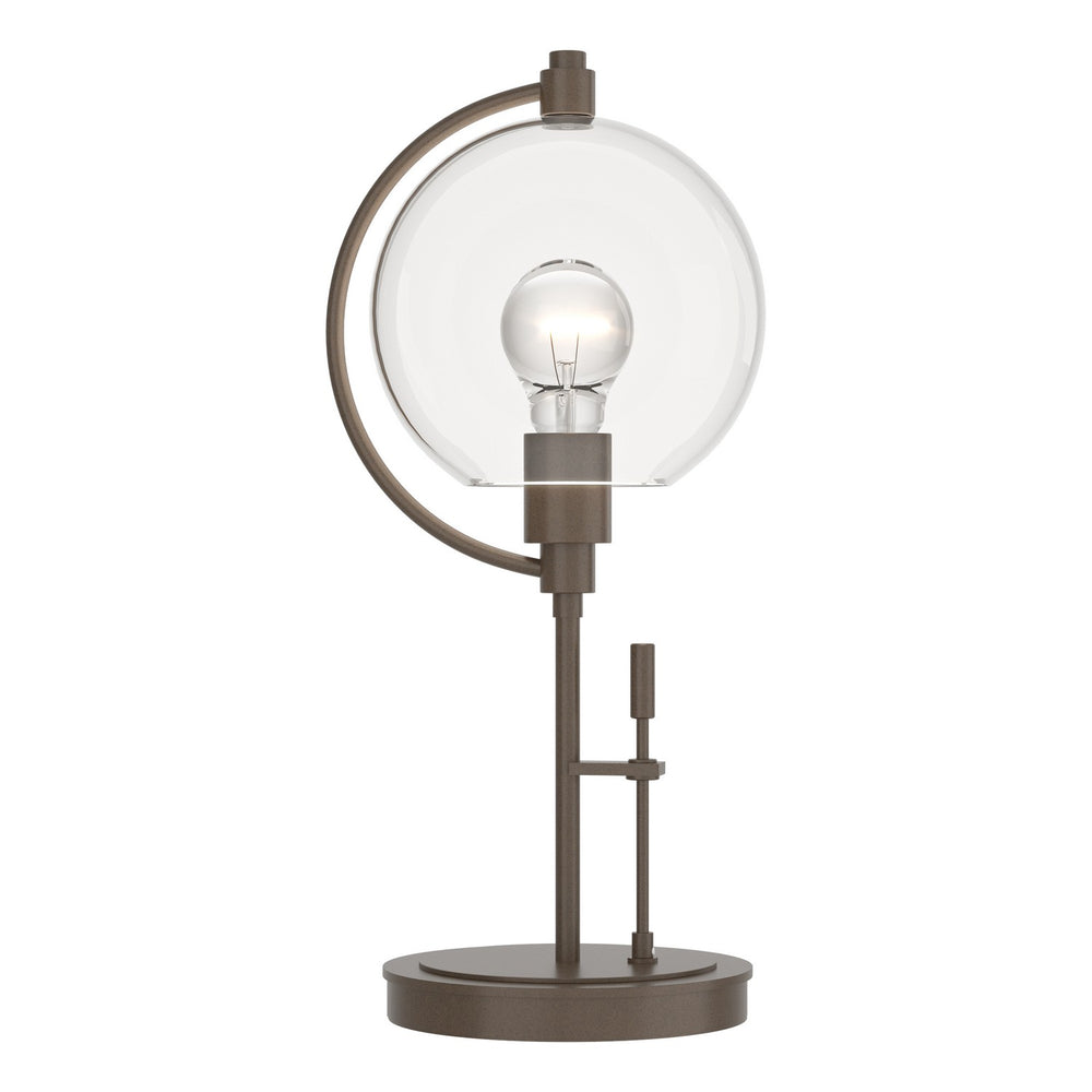 Hubbardton Forge - One Light Table Lamp - Pluto - Bronze- Union Lighting Luminaires Decor