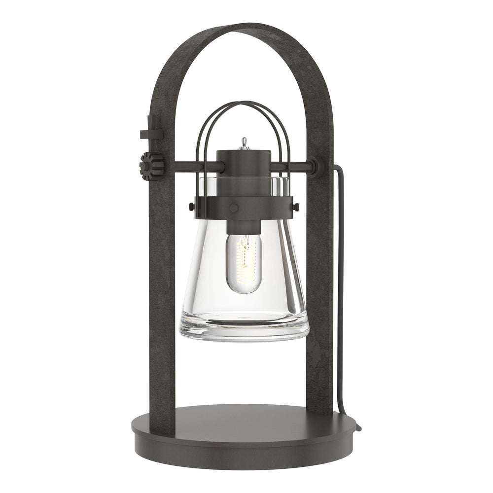 Hubbardton Forge - One Light Table Lamp - Erlenmeyer - Dark Smoke- Union Lighting Luminaires Decor
