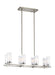 Generation Lighting Canada - Eight Light Island Chandelier - Jonah - Satin Nickel / Chrome- Union Lighting Luminaires Decor