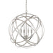 Capital Lighting - Four Light Pendant - Axis - Brushed Nickel- Union Lighting Luminaires Decor