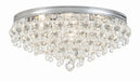 Crystorama - Six Light Flush Mount - Calypso - Polished Chrome- Union Lighting Luminaires Decor