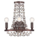 Crystorama - Three Light Wall Sconce - Channing - Chocolate Bronze- Union Lighting Luminaires Decor