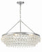 Crystorama - Six Light Chandelier - Calypso - Polished Chrome- Union Lighting Luminaires Decor