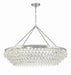 Crystorama - Eight Light Chandelier - Calypso - Polished Chrome- Union Lighting Luminaires Decor