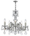 Crystorama - Five Light Mini Chandelier - Maria Theresa - Polished Chrome- Union Lighting Luminaires Decor