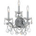 Crystorama - Three Light Wall Sconce - Maria Theresa - Polished Chrome- Union Lighting Luminaires Decor