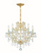 Crystorama - Six Light Mini Chandelier - Maria Theresa - Gold- Union Lighting Luminaires Decor