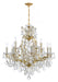 Crystorama - 13 Light Chandelier - Maria Theresa - Gold- Union Lighting Luminaires Decor