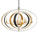 Crystorama - Eight Light Chandelier - Luna - English Bronze + Antique Gold- Union Lighting Luminaires Decor