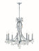 Crystorama - Eight Light Chandelier - Cedar - Polished Chrome- Union Lighting Luminaires Decor