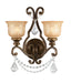 Crystorama - Two Light Wall Sconce - Norwalk - Bronze Umber- Union Lighting Luminaires Decor