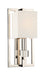 Crystorama - One Light Wall Sconce - Dixon - Polished Nickel- Union Lighting Luminaires Decor