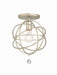 Crystorama - One Light Semi Flush Mount - Solaris - Olde Silver- Union Lighting Luminaires Decor