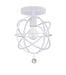 Crystorama - One Light Semi Flush Mount - Solaris - Wet White- Union Lighting Luminaires Decor