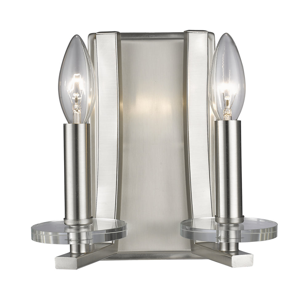 Z-Lite Canada - Two Light Wall Sconce - Verona - Brushed Nickel- Union Lighting Luminaires Decor