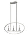 Z-Lite Canada - Three Light Linear Chandelier - Verona - Brushed Nickel- Union Lighting Luminaires Decor