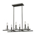 Z-Lite Canada - Six Light Linear Chandelier - Verona - Bronze- Union Lighting Luminaires Decor
