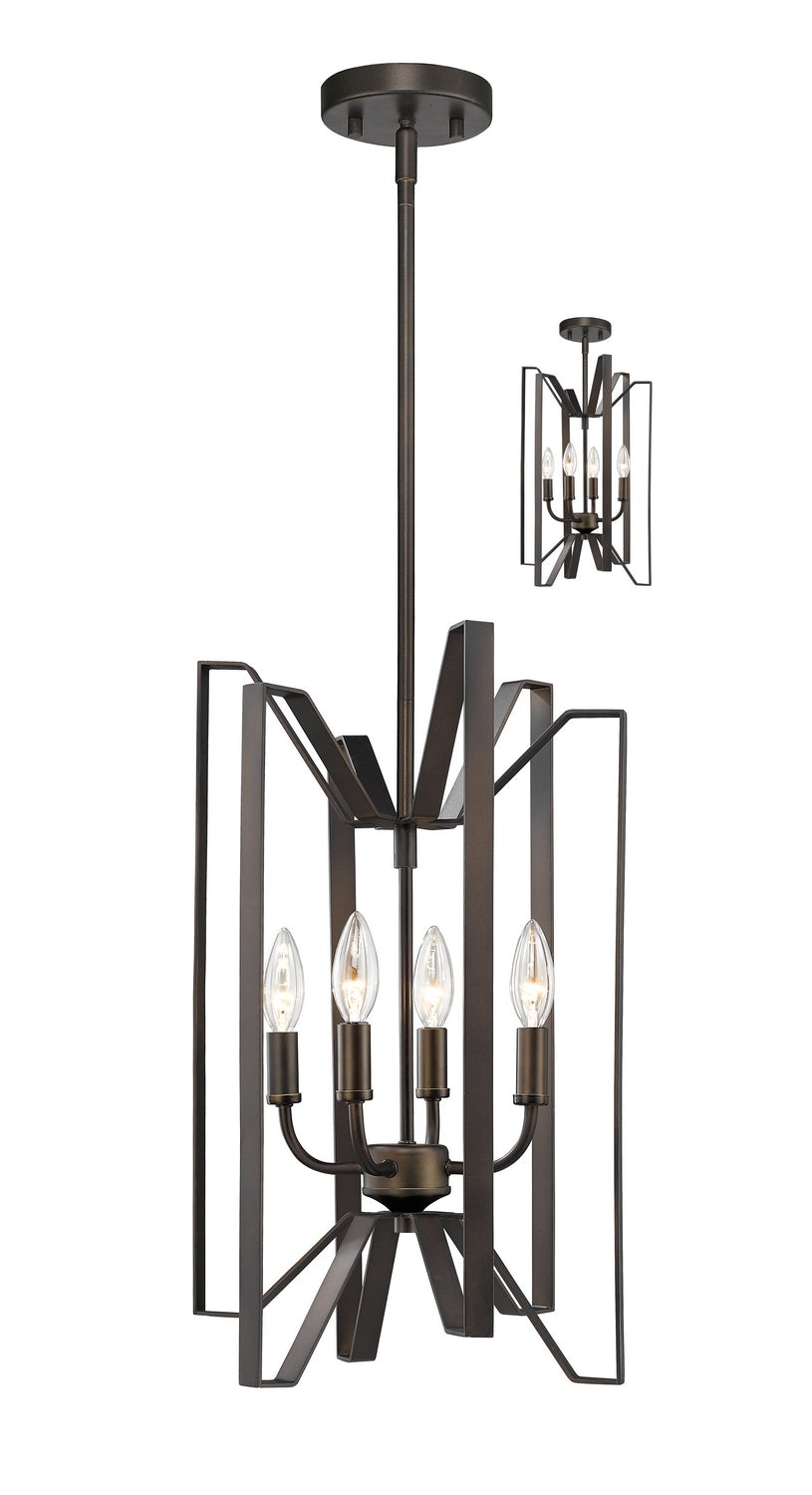 Z-Lite Canada - Four Light Chandelier - Marsala - Bronze- Union Lighting Luminaires Decor