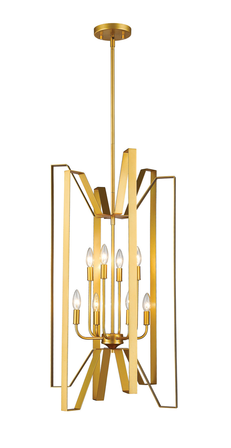 Z-Lite Canada - Eight Light Chandelier - Marsala - Polished Metallic Gold- Union Lighting Luminaires Decor