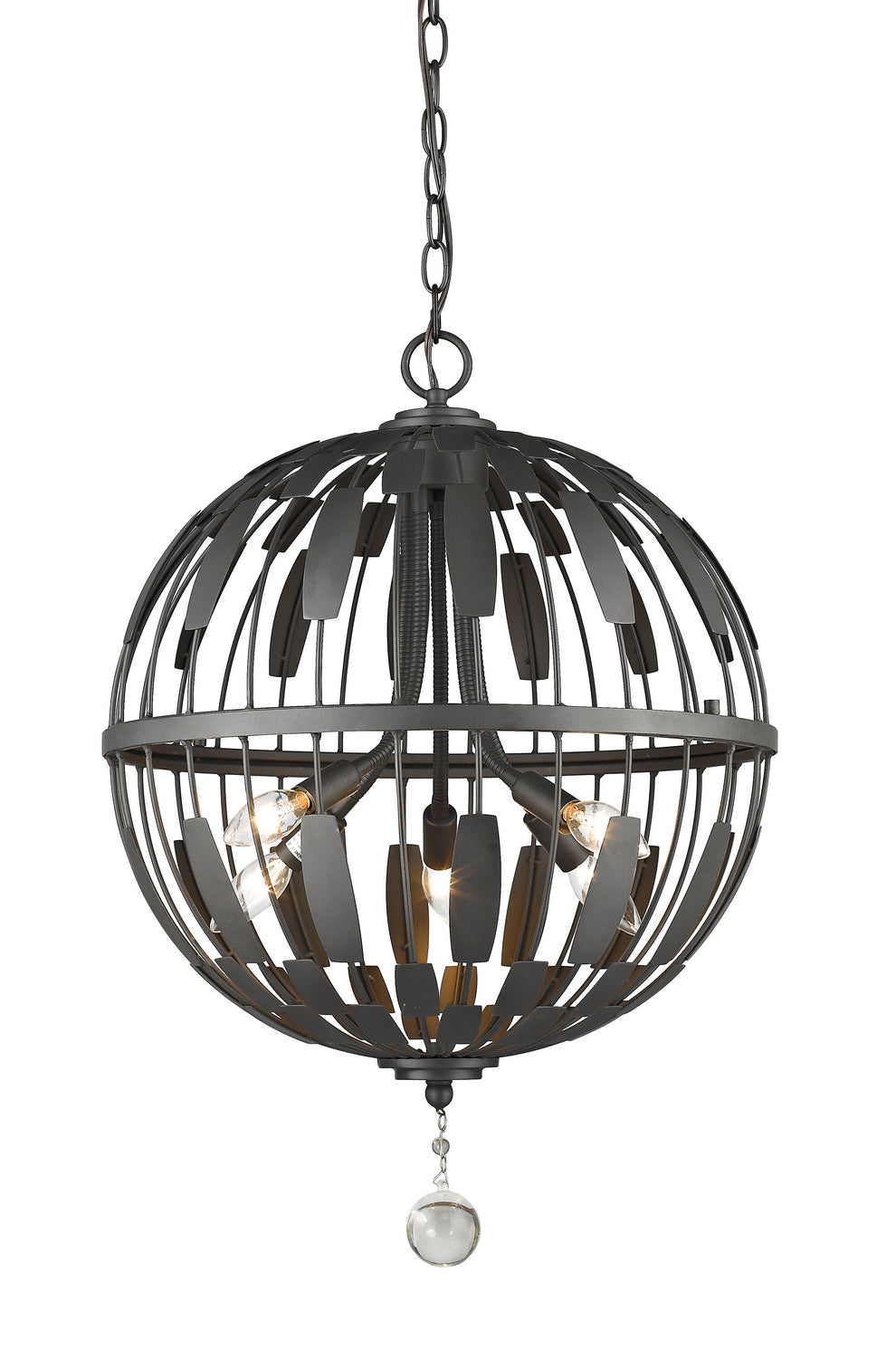 Z-Lite Canada - Five Light Chandelier - Almet - Bronze- Union Lighting Luminaires Decor