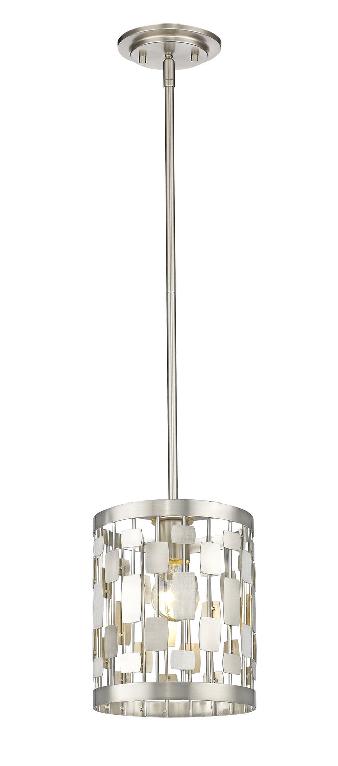 Z-Lite Canada - One Light Pendant - Almet - Brushed Nickel- Union Lighting Luminaires Decor
