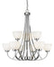 Z-Lite Canada - Nine Light Chandelier - Ashton - Chrome- Union Lighting Luminaires Decor