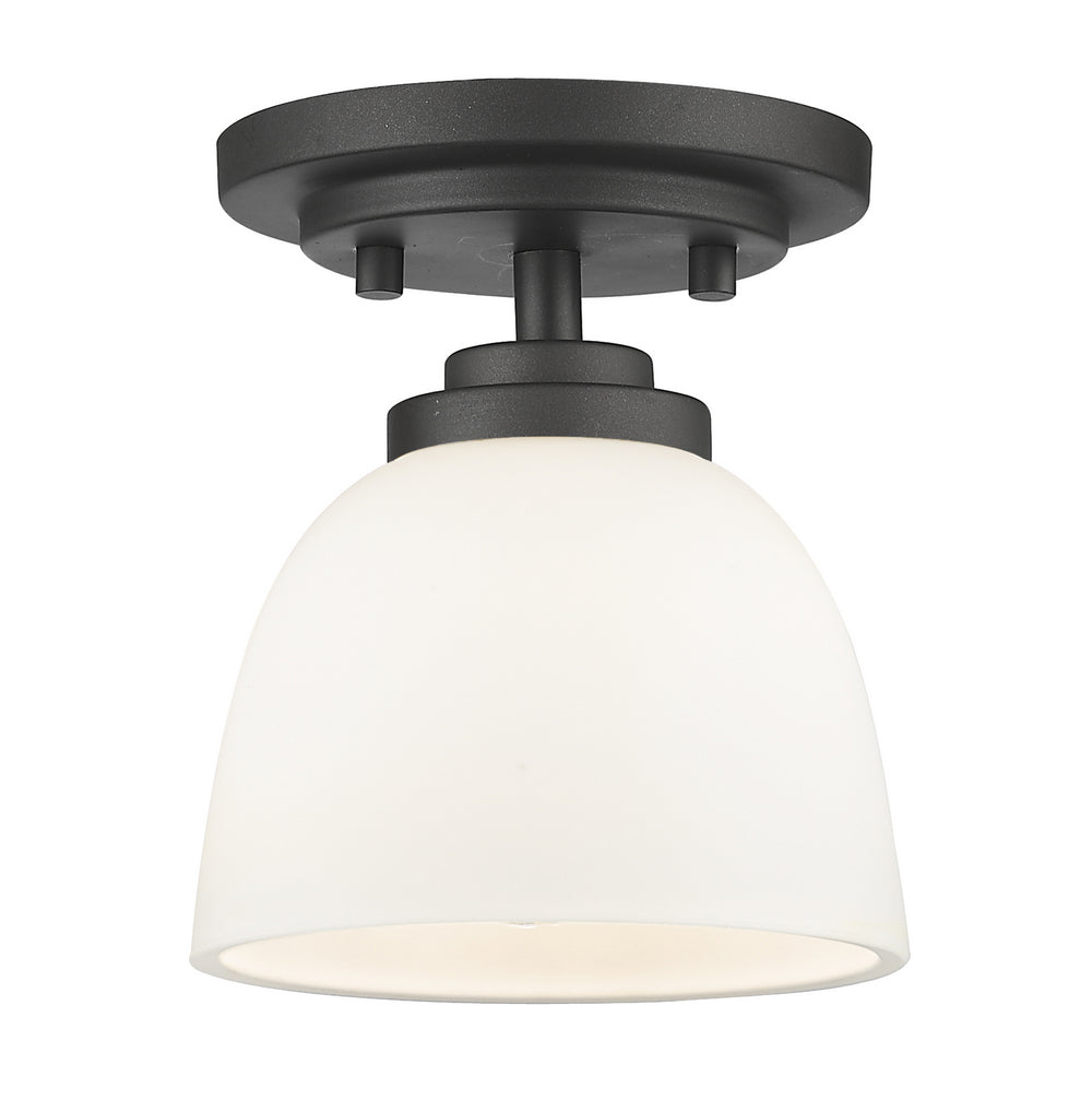 Z-Lite Canada - One Light Flush Mount - Ashton - Bronze- Union Lighting Luminaires Decor